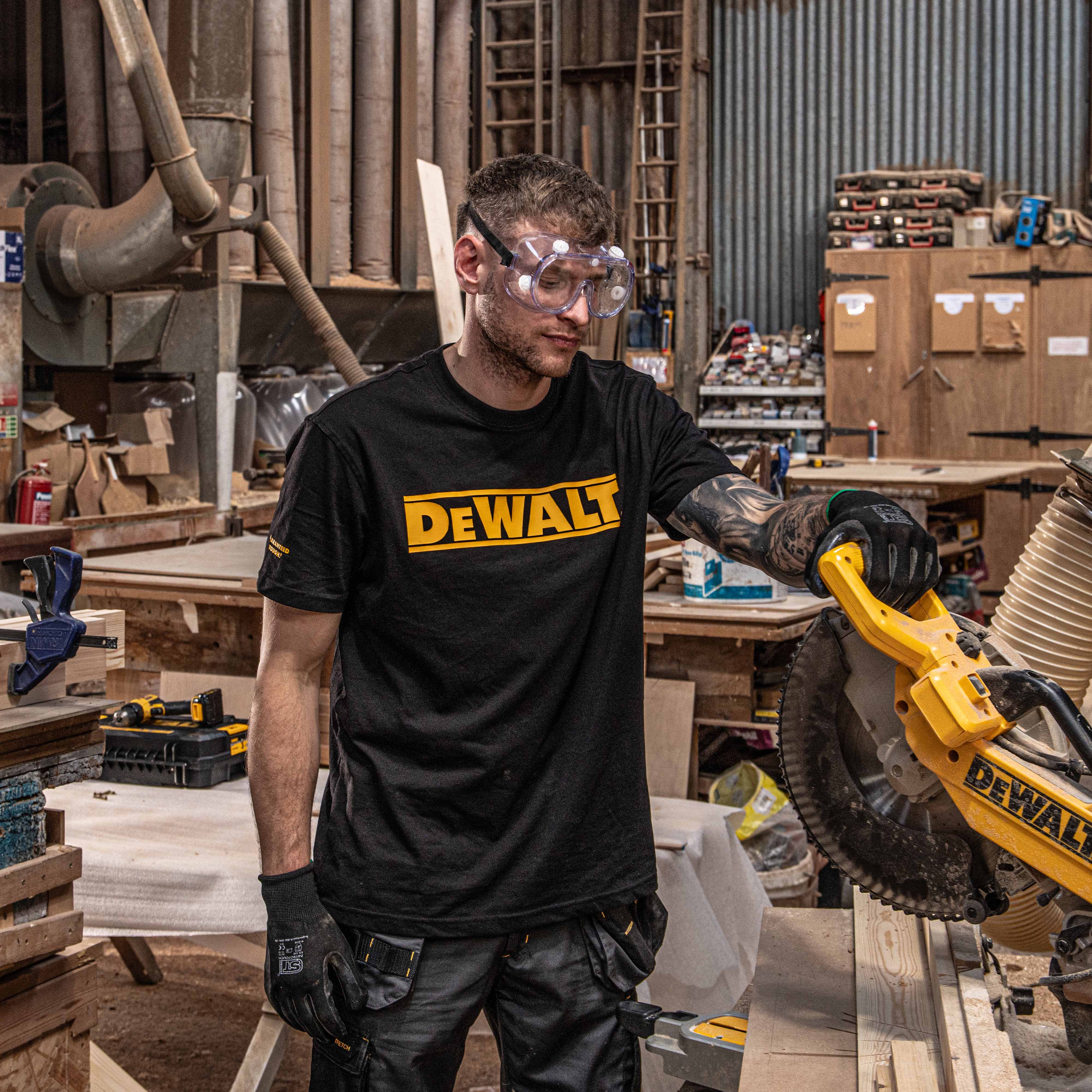 DEWALT Brand Carrier Men's Short Sleeve T-Shirt - Image 23