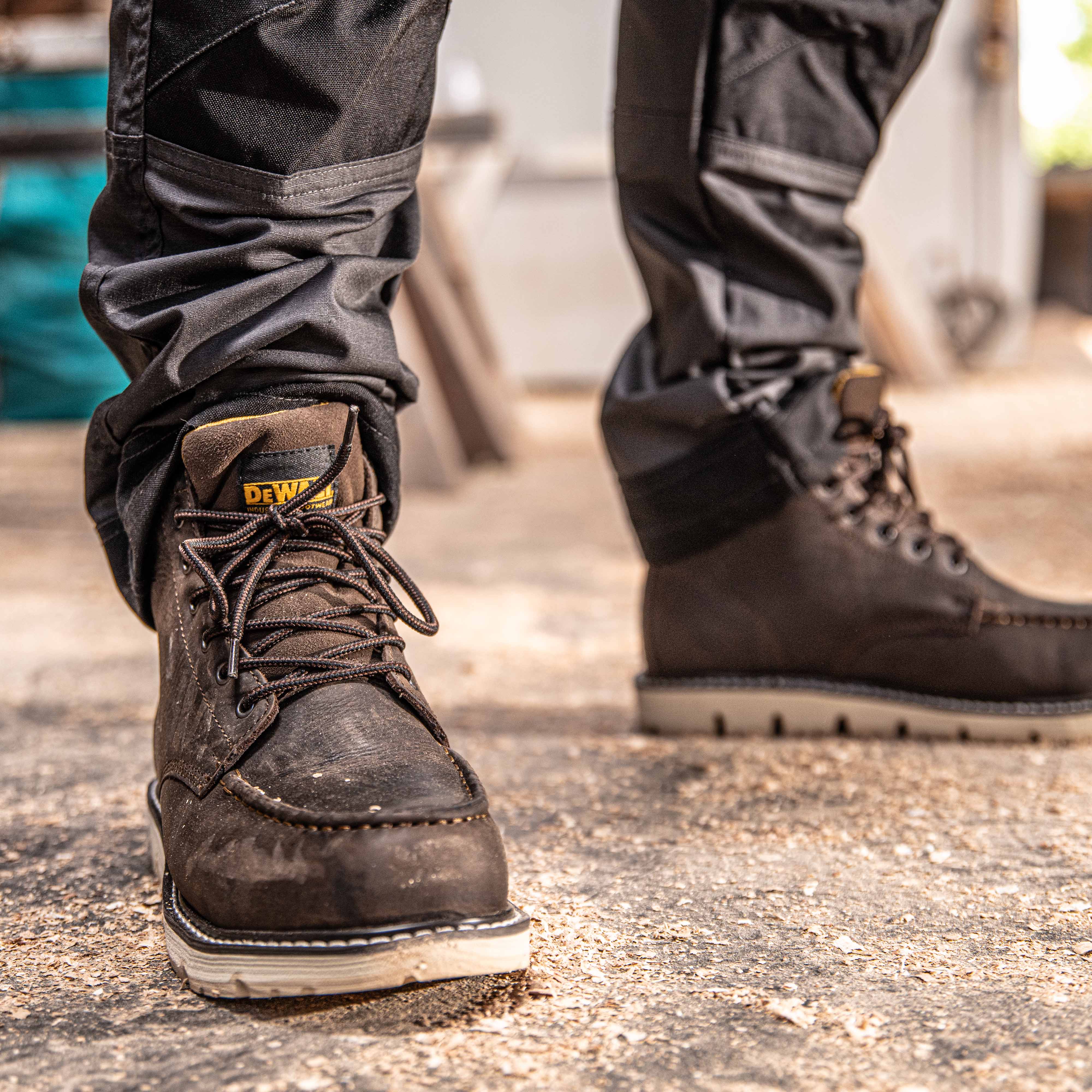 DEWALT Forge Men's Leather, Steel Safety Toe, Moc Toe Work Boot - Image 6