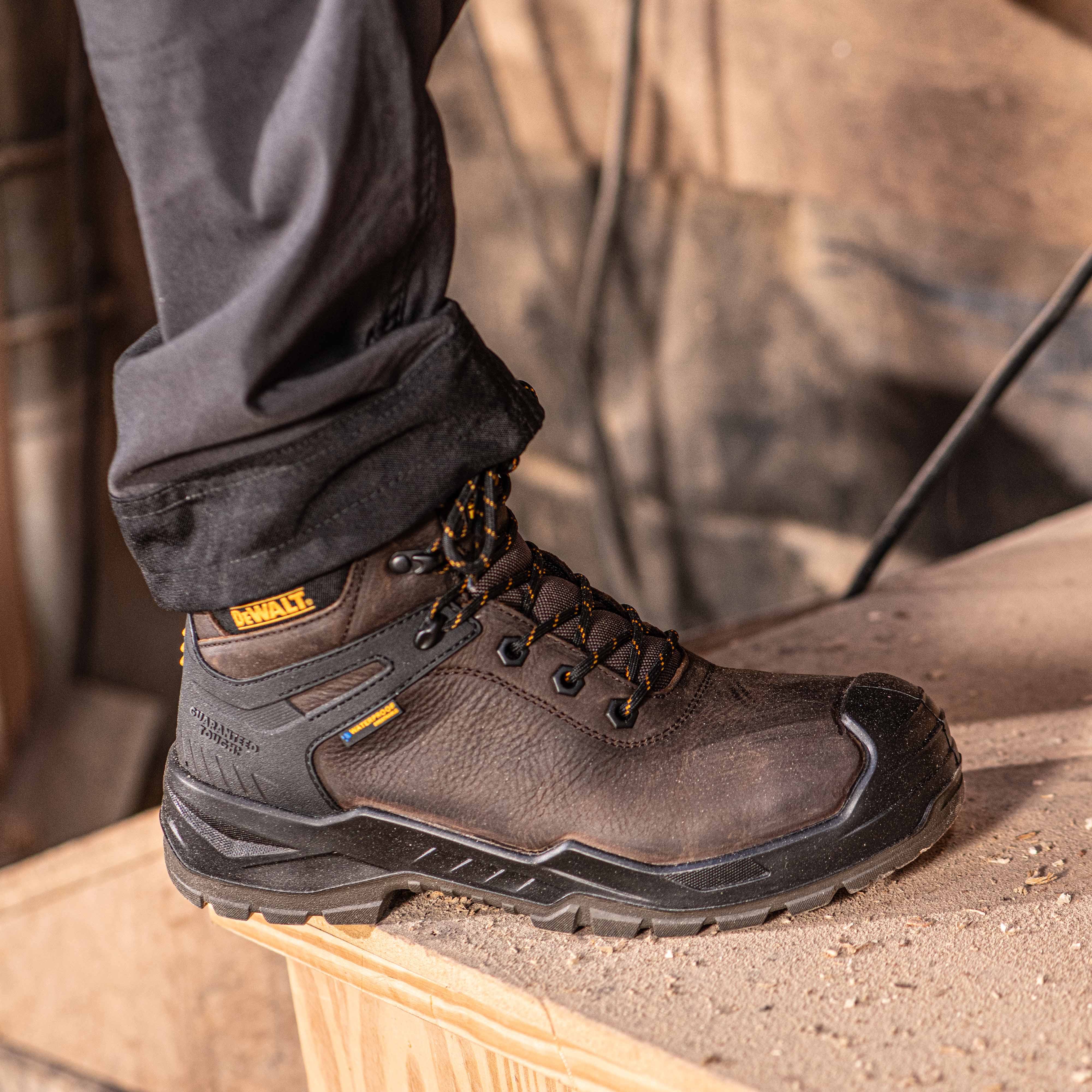 DEWALT Hayes Men's Leather, Steel Safety Toe, Waterproof Work Boot - Image 7