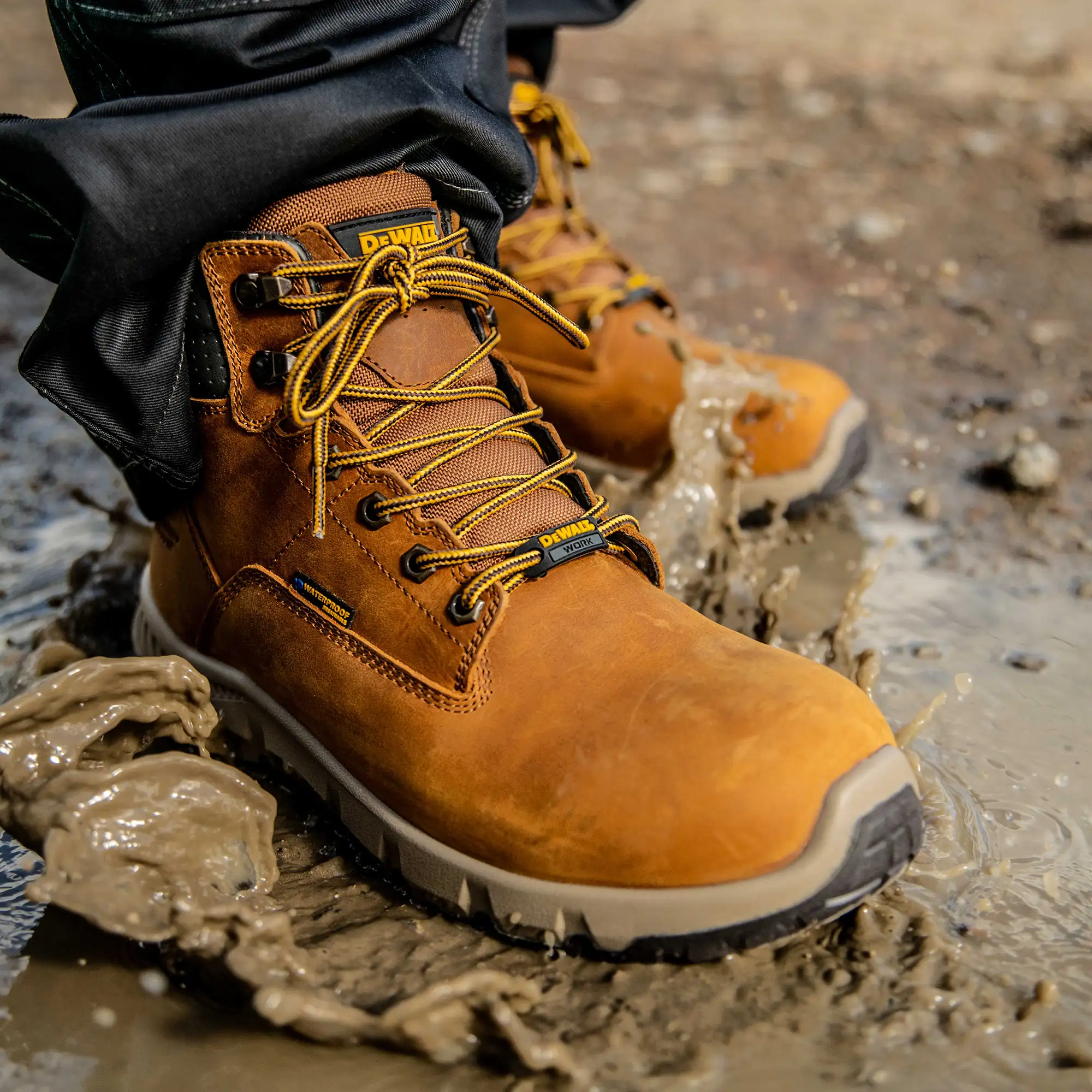 DEWALT Nampa Men's Waterproof, Lightweight, Nubuck Leather, Soft Toe Work Boot - Image 6