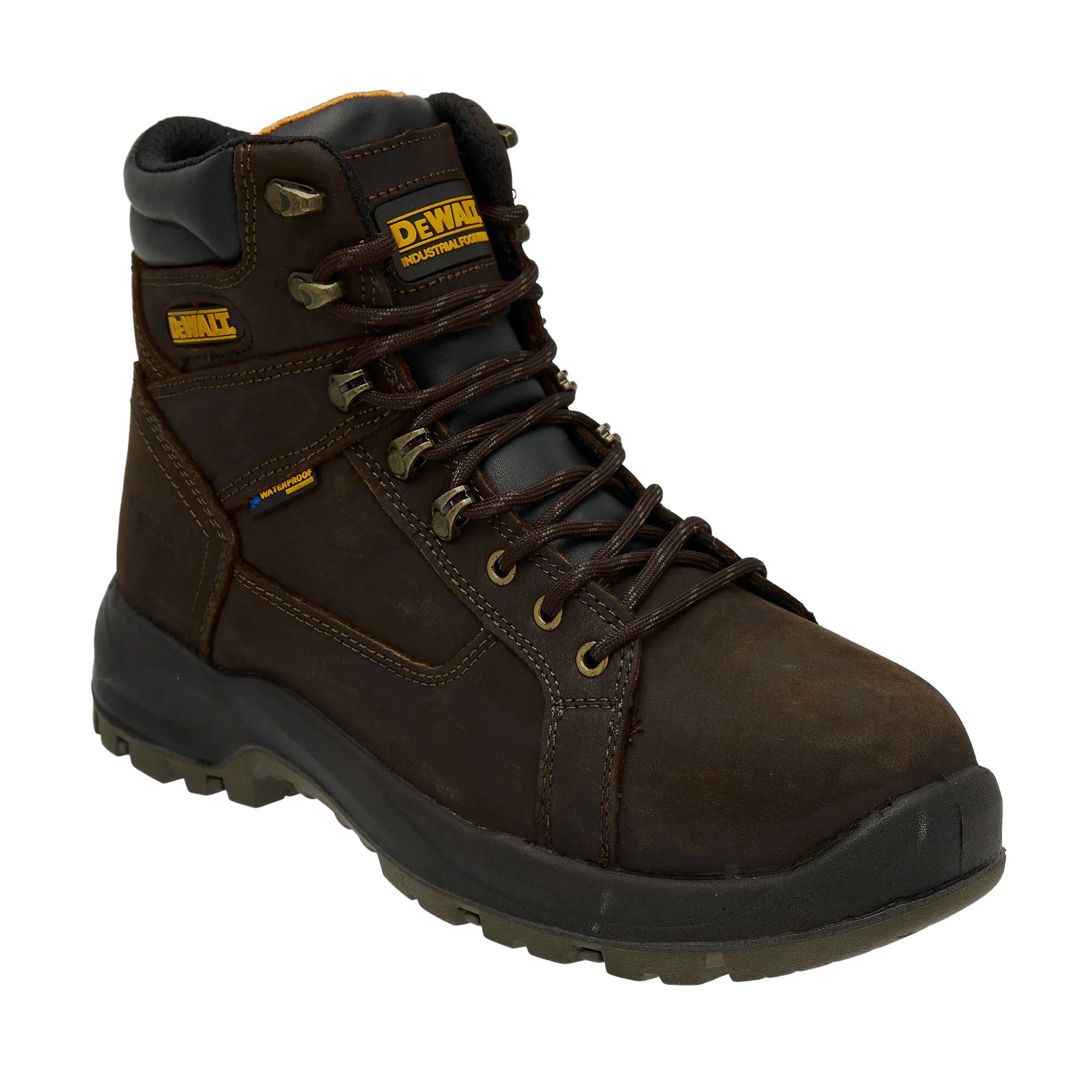 DEWALT Wheeler Men's Waterproof, Leather, Steel Toe, Safety Work Boot - Image 7
